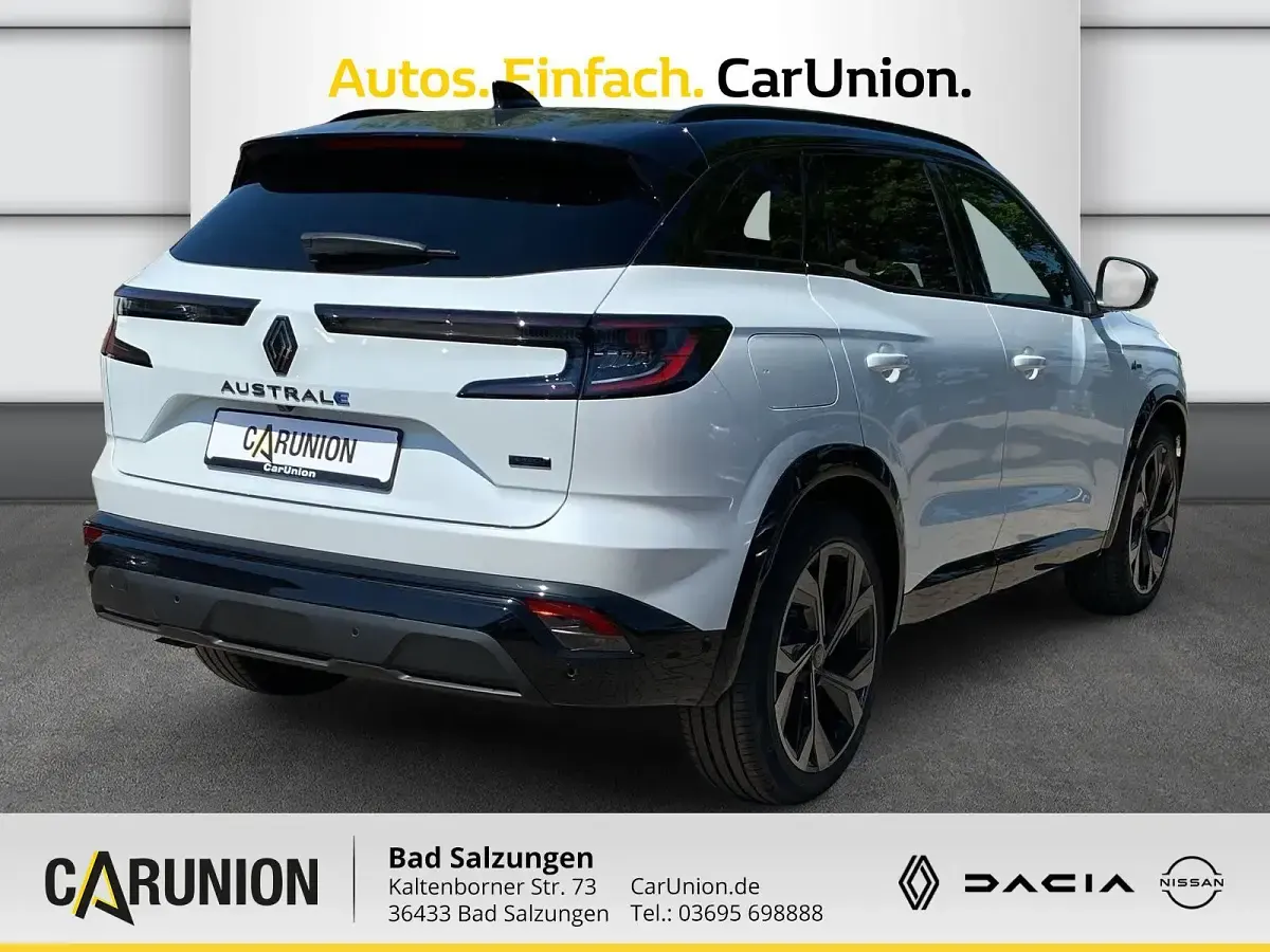 Neu Renault Austral Techno Esprit Alpine 200 PS (147 kW) 2025 Perlmuttweiß metallic, black SUV