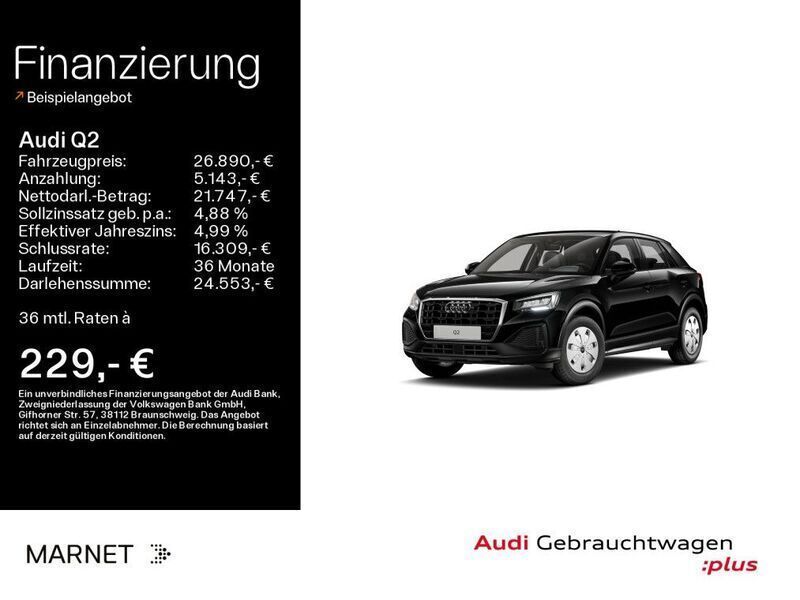 Schwarz Gebraucht 2024 Audi Q2 SUV | 26.890 € (Guter Preis) - Bild 1/4