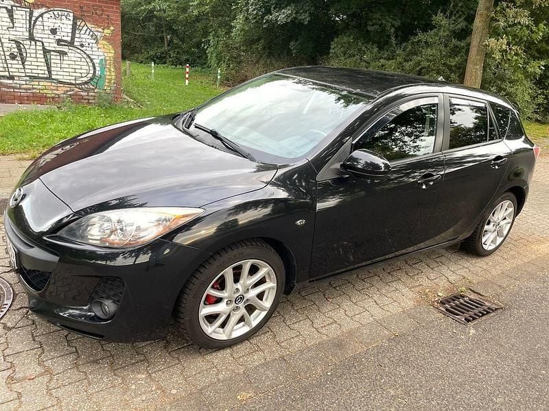 Schwarz Gebraucht 2012 Mazda 3 Center-Line Limousine | 7.499 € (Teuer) - Bild 1/4