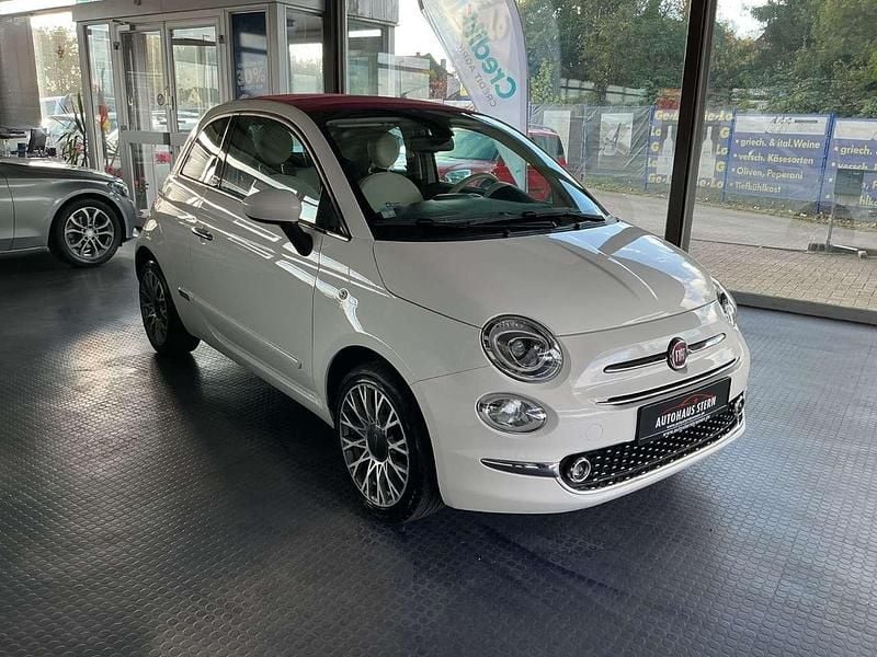 Bianco bianco/ bossa nova/calc Gebraucht 2017 Fiat 500 Lounge Cabrio | 8.900 € (Fairer Preis) - Bild 1/4