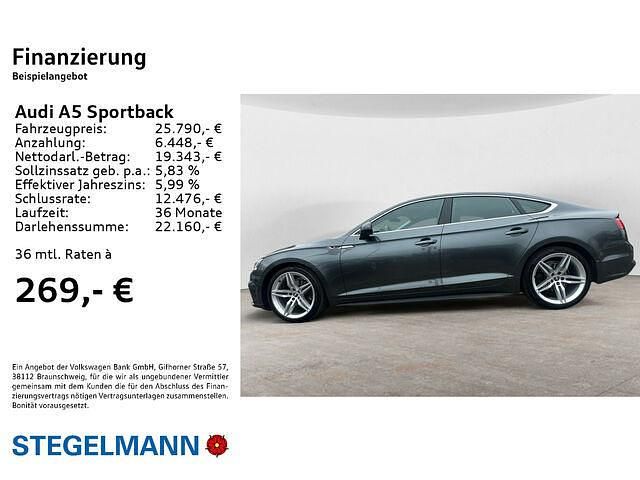 Gebraucht Audi A5 Sportback S-Line 190 PS (139 kW) 2017 Daytonagrau perleffekt Kleinwagen