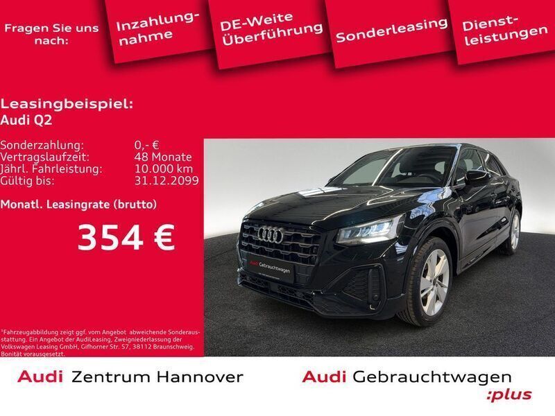 Mythosschwarz metallic Gebraucht 2023 Audi Q2 S-Line SUV | 31.990 € (Etwas zu teuer) - Bild 1/4