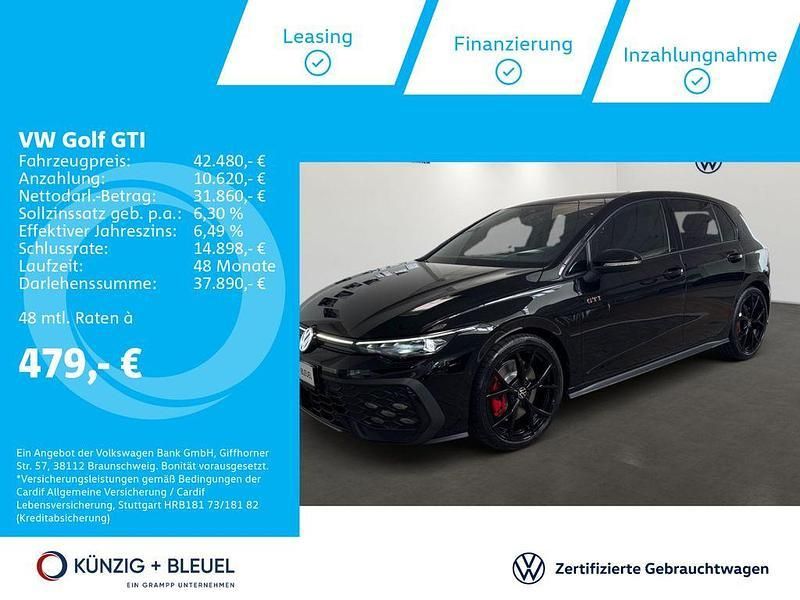 Grenadillschwarz metallic Gebraucht 2025 VW Golf VIII GTI Limousine | 42.480 € (Etwas zu teuer) - Bild 1/4
