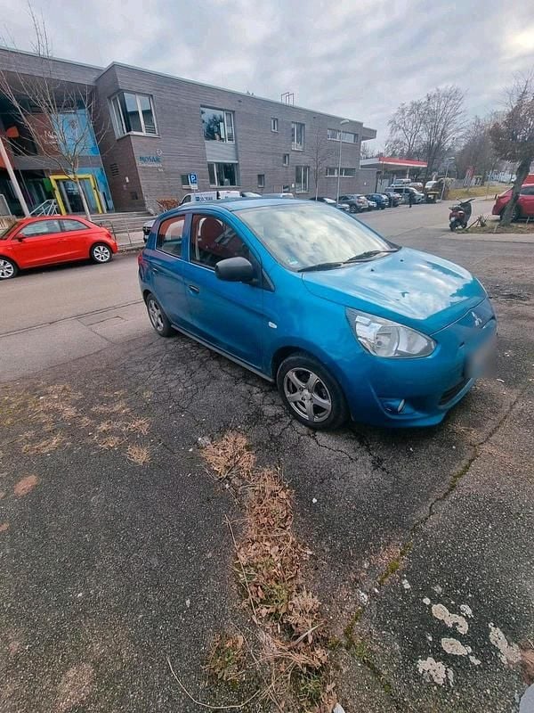 Second-hand Mitsubishi Space Star 75 CP (55 kW) 2015 Albastru Berlinǎ