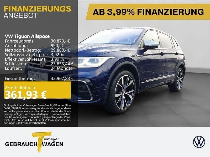 Gebraucht VW Tiguan Allspace R-line 190 PS (139 kW) 2022 Blau SUV