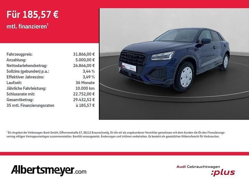 Navarrablau metallic Gebraucht 2024 Audi Q2 Advanced Plus SUV | 31.866 € (Fairer Preis) - Bild 1/4