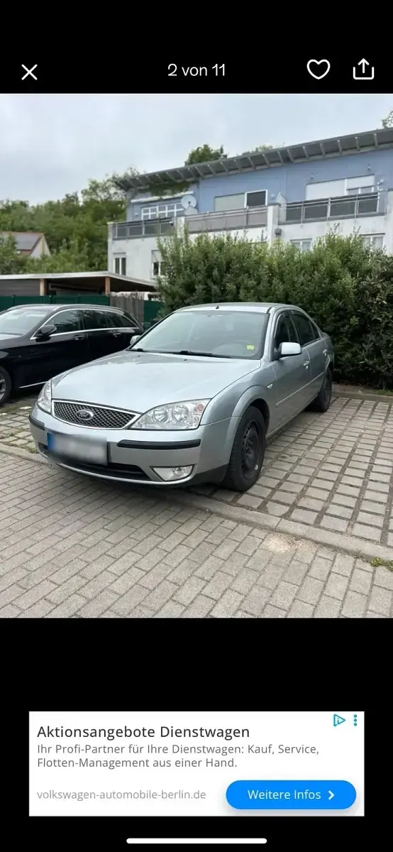 Usado Ford Mondeo 131 CV (96 kW) 2004 Plateado Berlina
