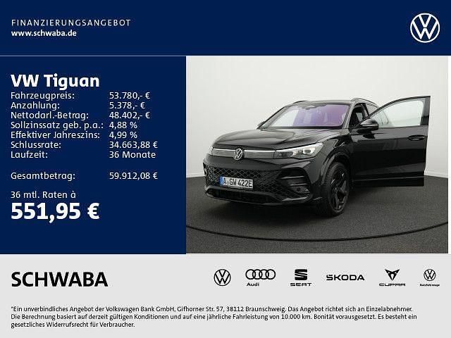 Grenadillschwarz metallic Gebraucht 2025 VW Tiguan R-line SUV | 52.610 € (Fairer Preis) - Bild 1/4