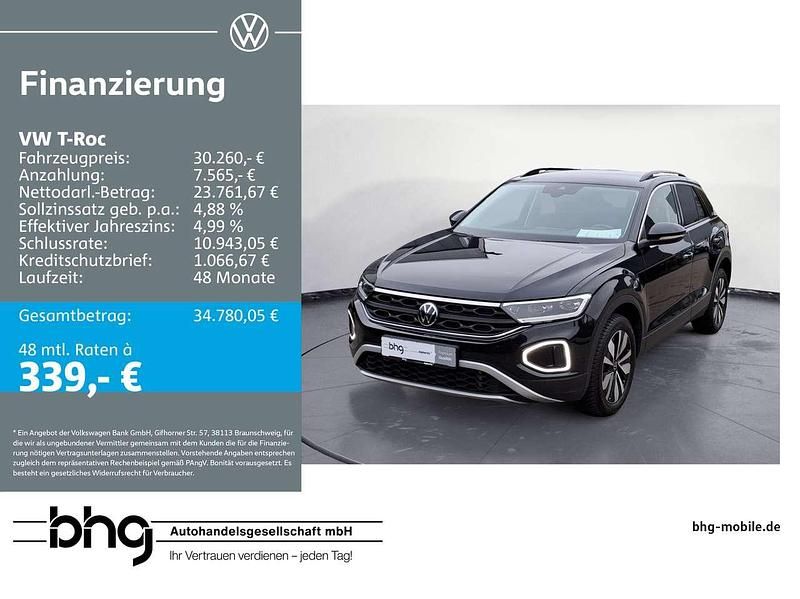 Deep black perleffekt Gebraucht 2025 VW T-Roc Goal SUV | 29.990 € (Guter Preis) - Bild 1/4