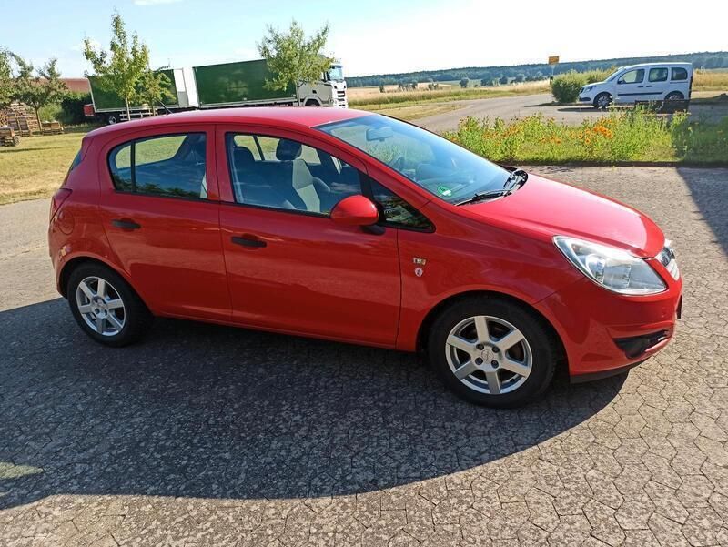 Rot Gebraucht 2009 Opel Corsa Kleinwagen | 700 € (Superpreis) - Bild 1/4