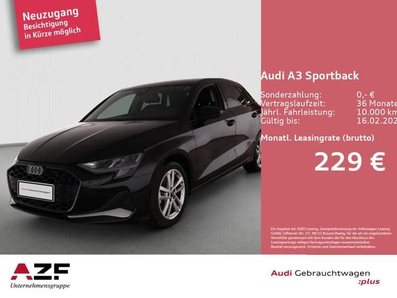Mythosschwarz metallic Gebraucht 2025 Audi A3 Advanced Limousine | 29.980 € (Guter Preis) - Bild 1/4