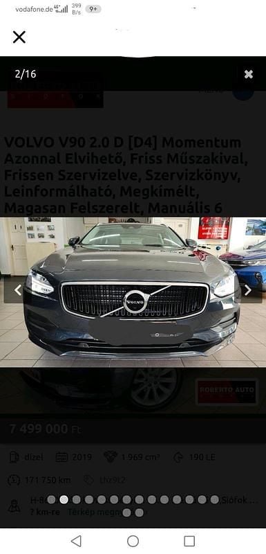 Gebraucht Volvo V90 190 PS (139 kW) 2019 Schwarz Kombi