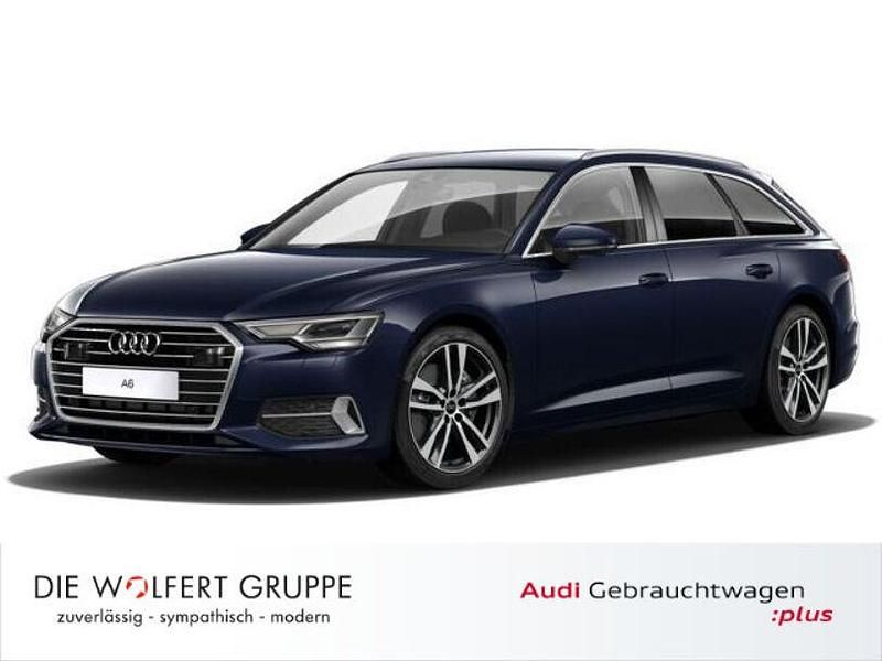 Firmamentblau metallic Gebraucht 2022 Audi A6 Ambiente Kombi | 33.580 € (Superpreis) - Bild 1/4