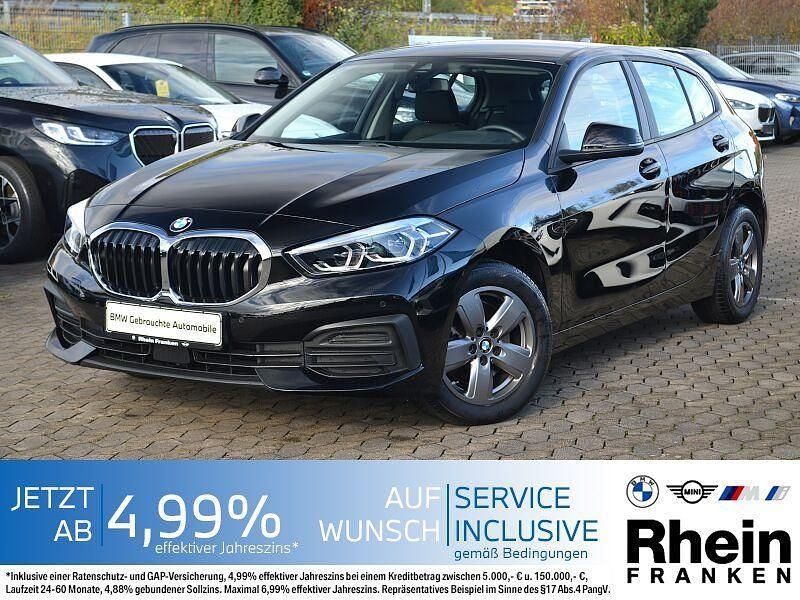 Schwarz uni Gebraucht 2022 BMW 118 Advantage Kleinwagen | 22.840 € (Fairer Preis) - Bild 1/4