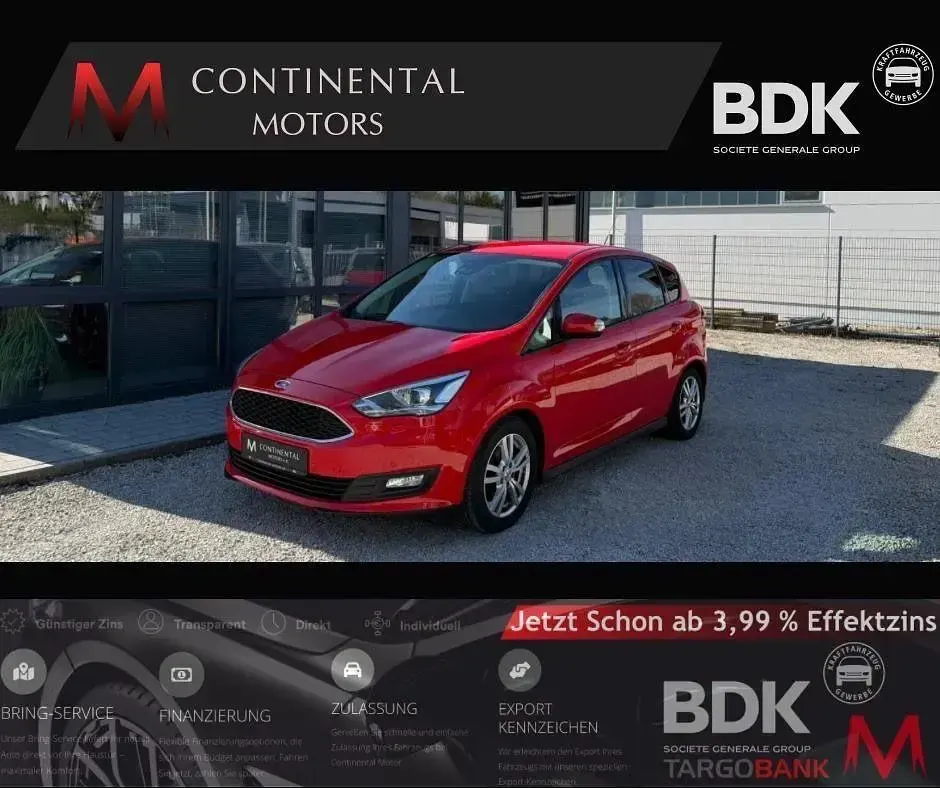 Gebraucht Ford C-MAX Trend 95 PS (69 kW) 2016 Rot Van / Kleinbus