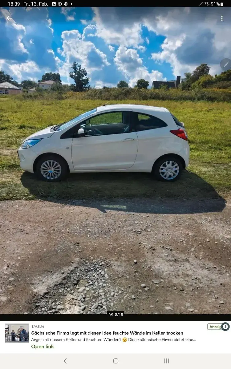Gebraucht Ford Ka 69 PS (50 kW) 2011 Weiß Kleinwagen