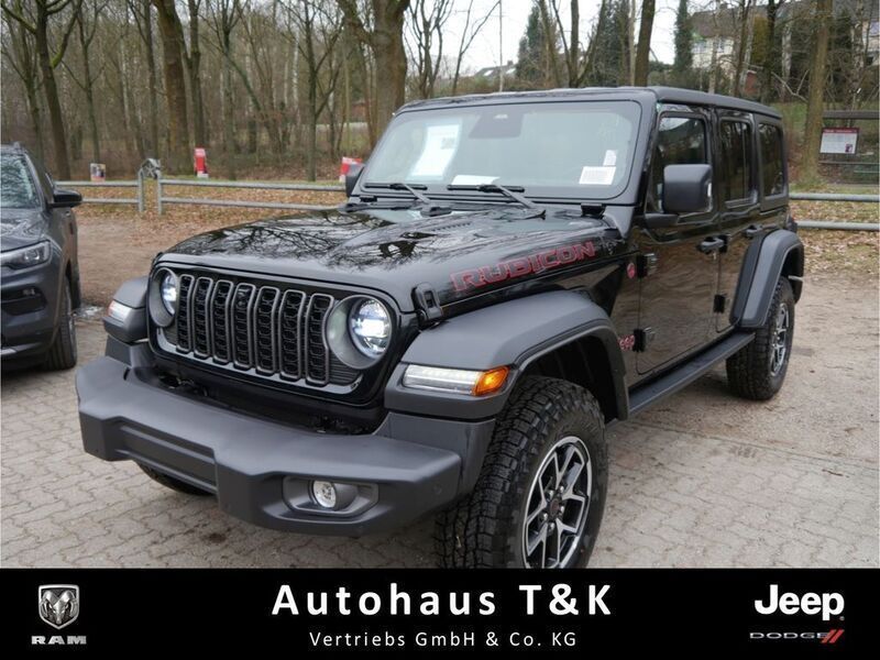 Schwarz Neu 2024 Jeep Wrangler Unlimited Rubicon SUV | 65.490 € (Fairer Preis) - Bild 1/4