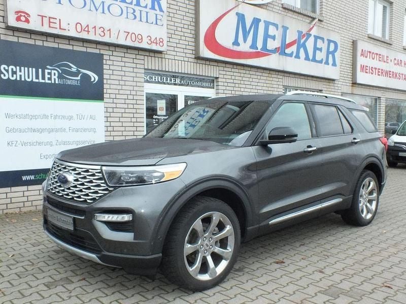 Grau Gebraucht 2022 Ford Explorer Platinum SUV | 35.590 € - Bild 1/4