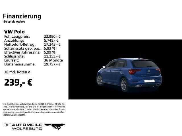 Gebraucht VW Polo R-line 95 PS (69 kW) 2024 Blau Kleinwagen