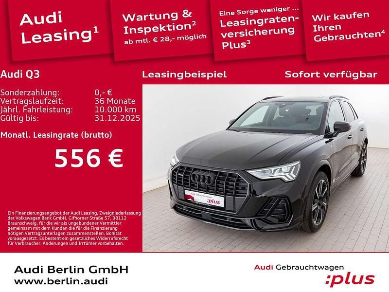 Mythosschwarz metallic Gebraucht 2025 Audi Q3 S-Line SUV | 50.400 € (Teuer) - Bild 1/3