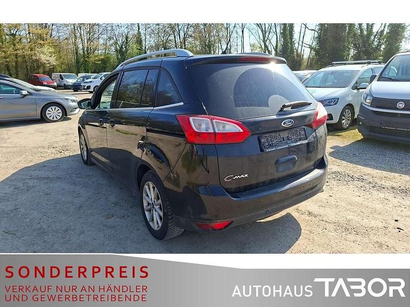 Gebraucht Ford Grand C-Max Titanium 120 PS (88 kW) 2016 Iridiumschwarz metallic Van / Kleinbus
