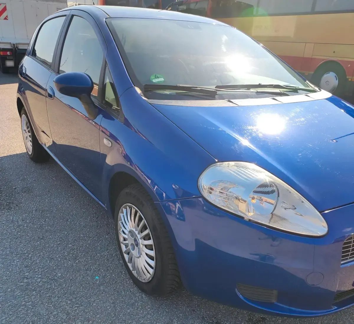 Gebraucht Fiat Grande Punto 77 PS (56 kW) 2007 Blau Kleinwagen