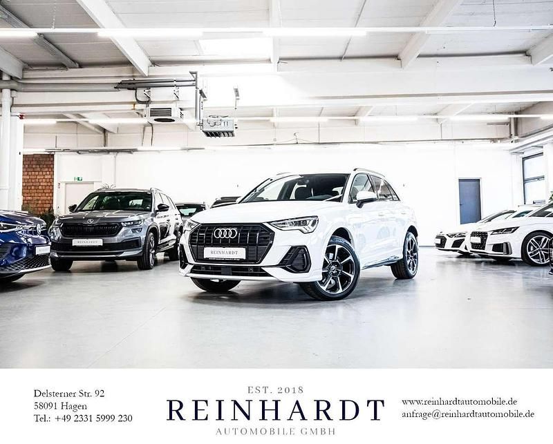Gletscherweiß metallic Gebraucht 2022 Audi Q3 S-Line SUV | 34.885 € - Bild 1/3