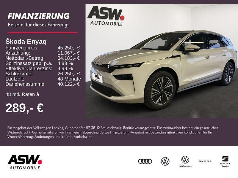 Moonweiß perleffekt Neu 2025 Skoda Enyaq iV SUV | 45.250 € (Fairer Preis) - Bild 1/4