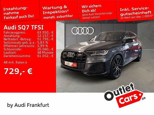 Daytonagrau perleffekt Gebraucht 2021 Audi SQ7 Ambiente SUV | 63.950 € (Etwas zu teuer) - Bild 1/1