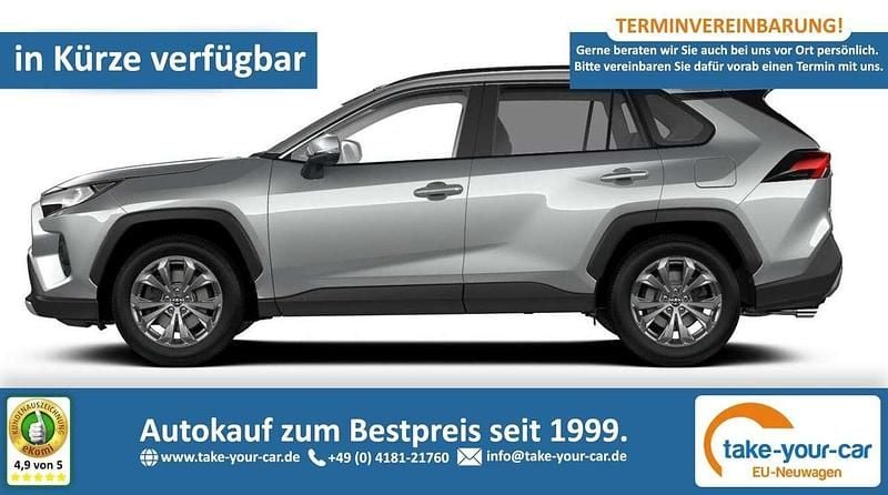 Lichtsilber metallic Neu 2025 Toyota RAV4 Hybrid Team SUV | 40.594 € (Superpreis) - Bild 1/4