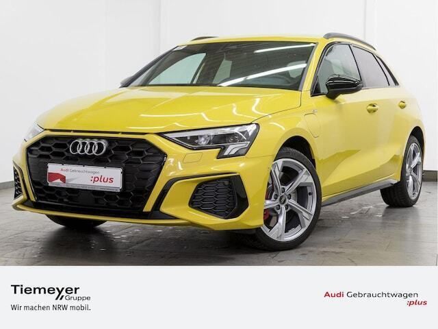 Pythongelb metallic Gebraucht 2024 Audi A3 Sportback e-tron S-Line Kleinwagen | 40.180 € - Bild 1/4