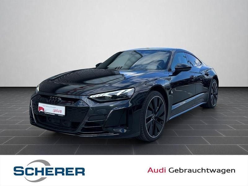 Mythosschwarz metallic (metallic) Gebraucht 2021 Audi e-tron GT quattro Ambiente Limousine | 44.890 € (Guter Preis) - Bild 1/4