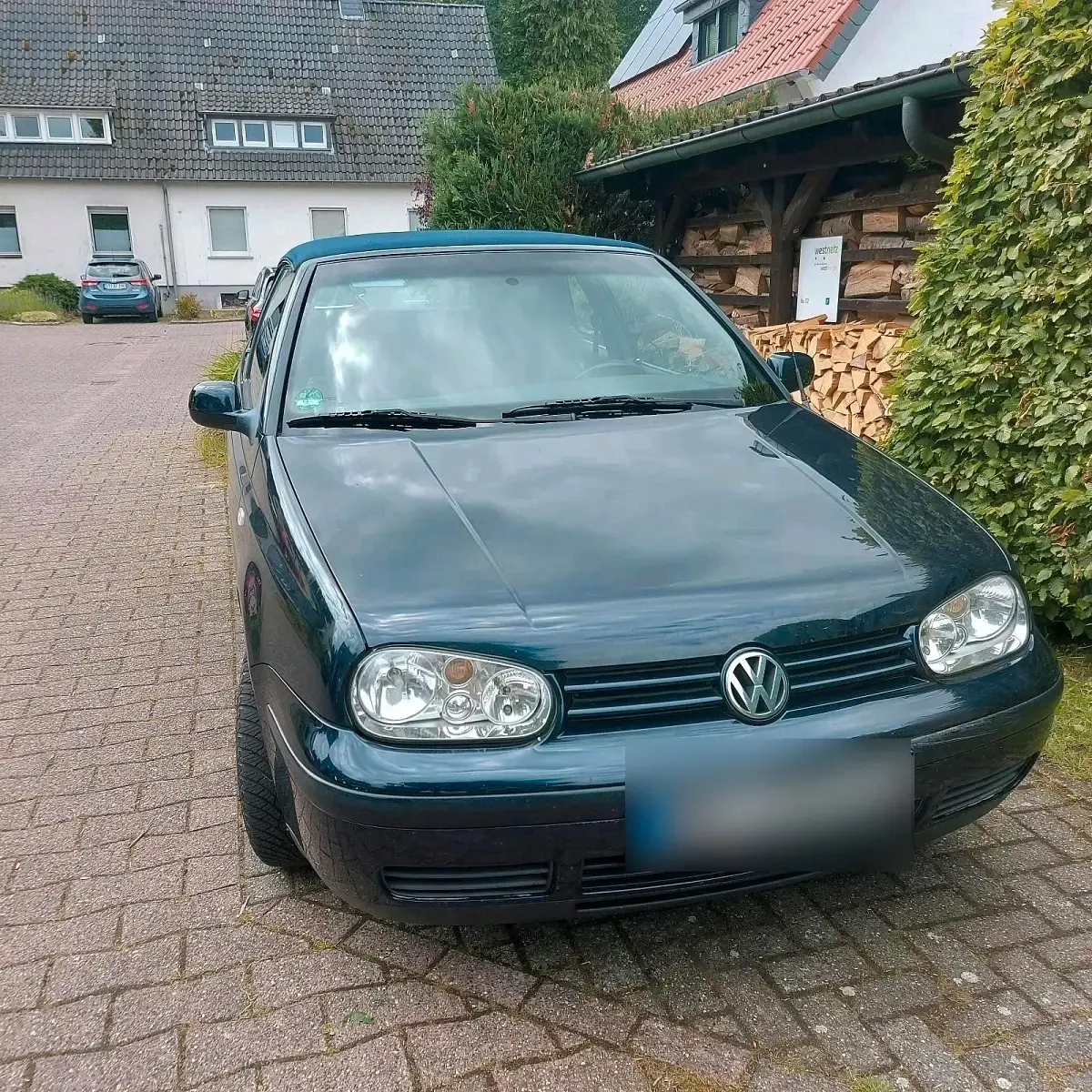 Gebraucht VW Golf Karmann 100 PS (73 kW) 2000 Blau Cabrio