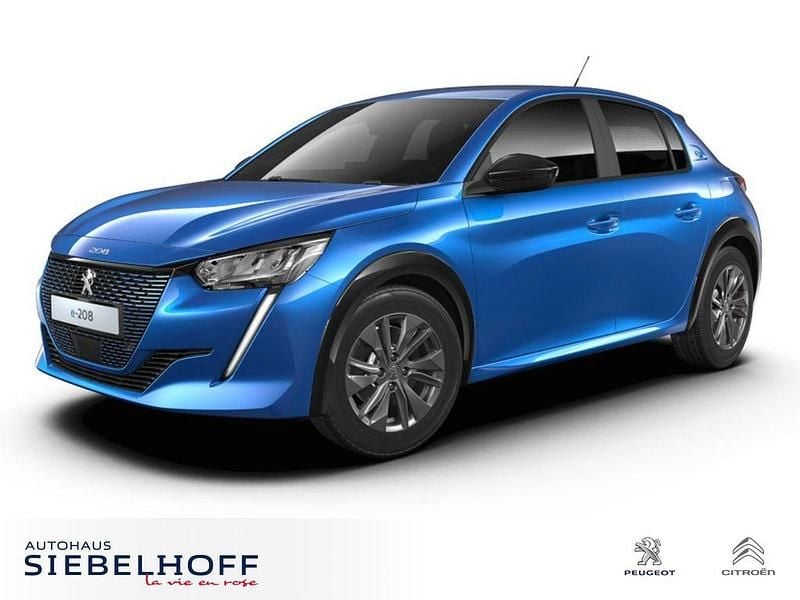Blau Gebraucht 2022 Peugeot e-208 Active Kleinwagen | 14.350 € (Guter Preis) - Bild 1/4