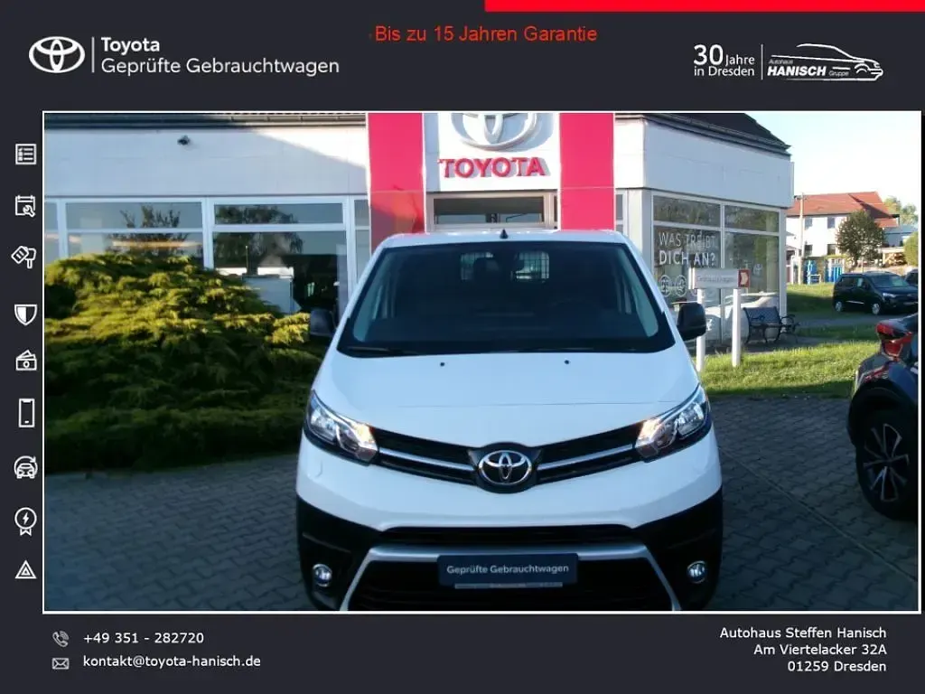 Gebraucht Toyota Proace 122 PS (89 kW) 2021 Weiß Van / Kleinbus