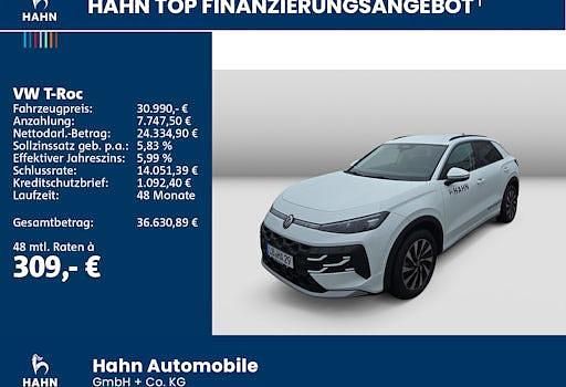 Gebraucht VW T-Roc Life 150 PS (110 kW) 2025 Weiß SUV