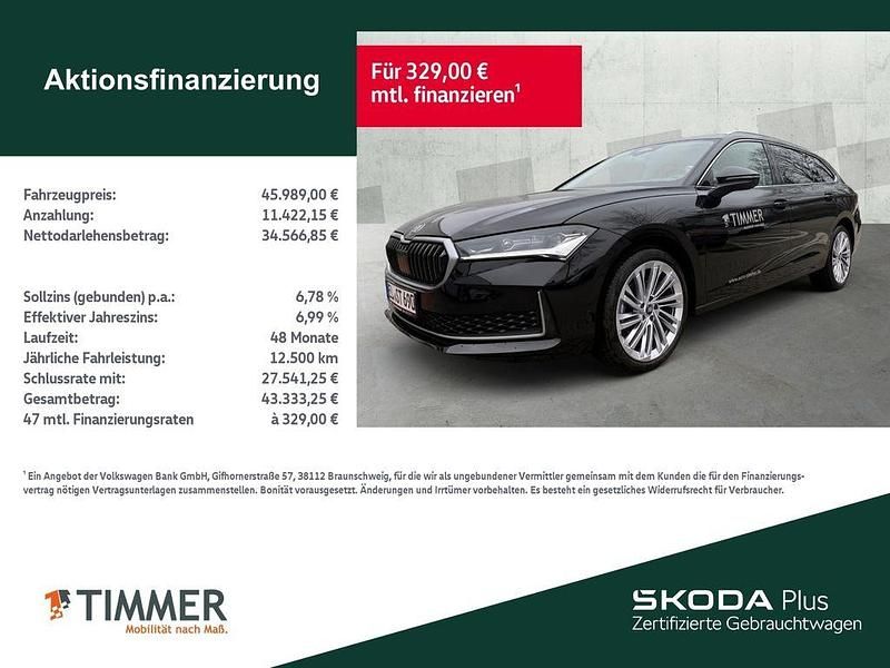 Gebraucht Skoda Superb Selection 150 PS (110 kW) 2025 Schwarz Kombi