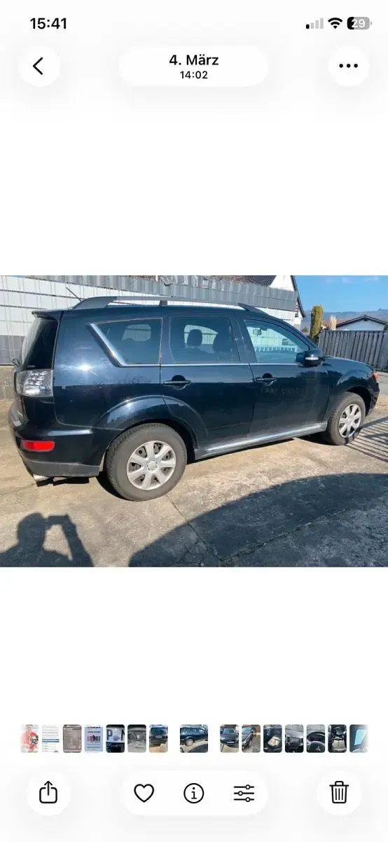 Begagnad Mitsubishi Outlander 177 HK (130 kW) 2012 Svart SUV