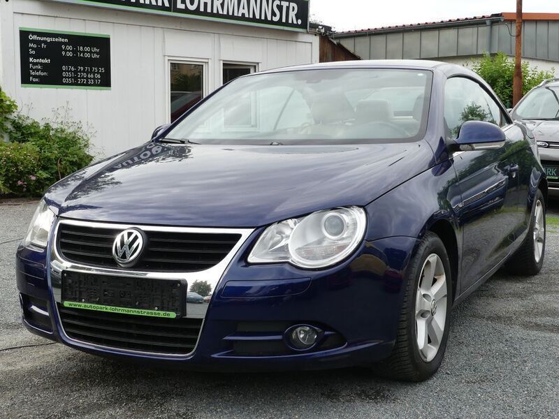 Blau Gebraucht 2007 VW Eos Cabrio | 5.200 € (Fairer Preis) - Bild 1/4