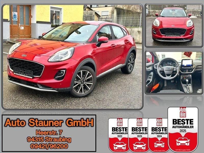 Rot Gebraucht 2021 Ford Puma Titanium SUV | 15.780 € (Superpreis) - Bild 1/4