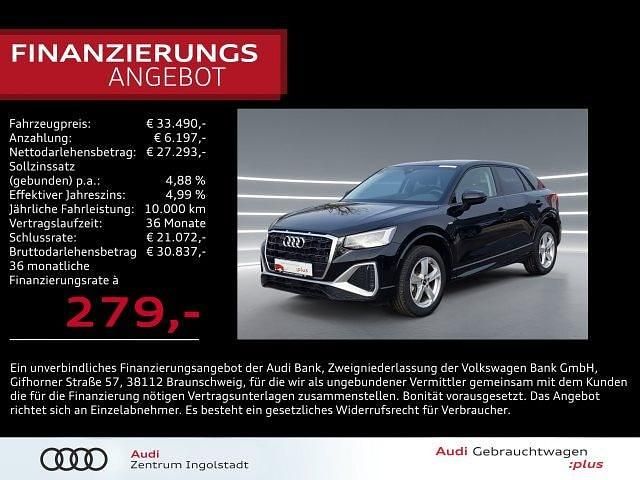 Mythosschwarz metallic Gebraucht 2024 Audi Q2 S-Line SUV | 33.490 € (Fairer Preis) - Bild 1/3