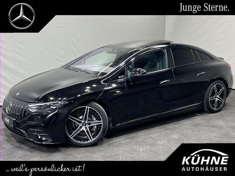 Schwarz, Gebraucht 2022 Mercedes EQE AMG 43 Premium Limousine | 53.950 € (Superpreis) - Bild 1/4