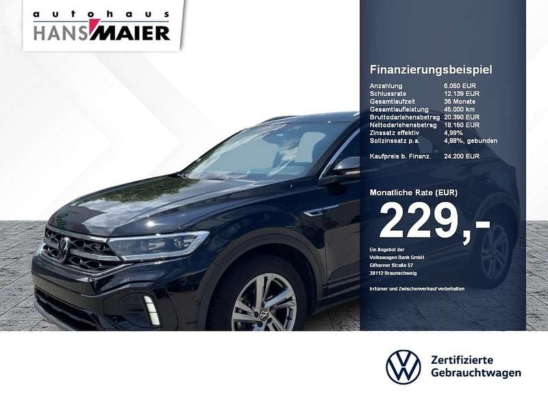 Deep black perleffekt Gebraucht 2023 VW T-Roc R-line SUV | 24.200 € - Bild 1/2