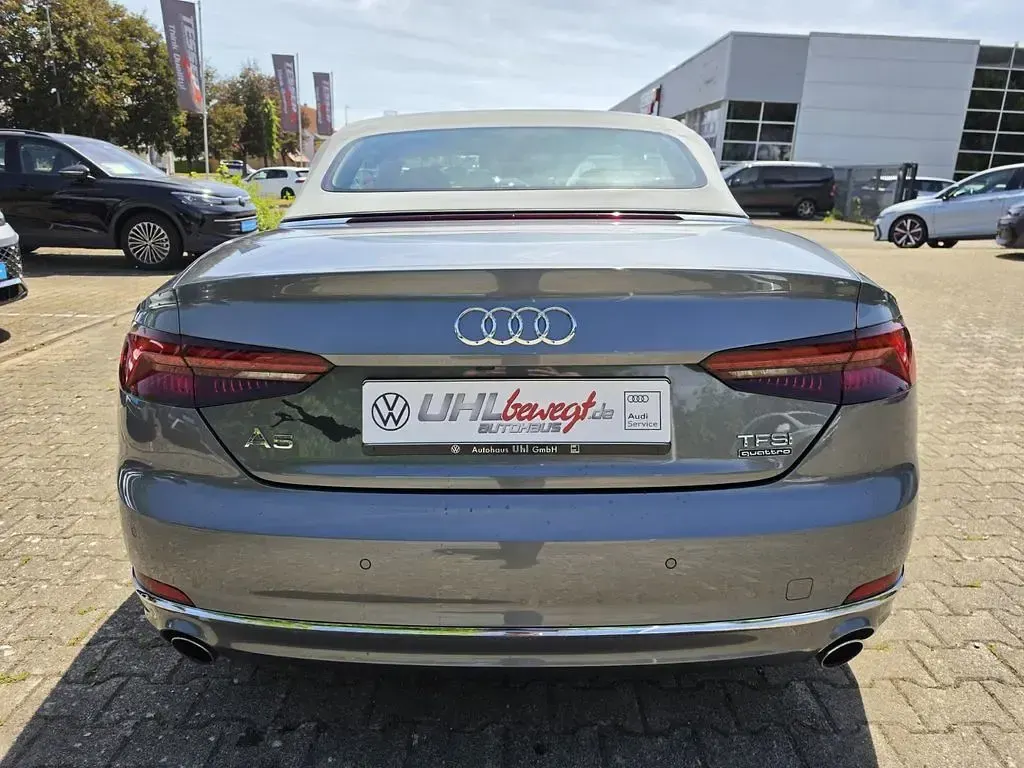 Gebraucht Audi A5 Cabriolet Design 252 PS (185 kW) 2018 Silber Cabrio