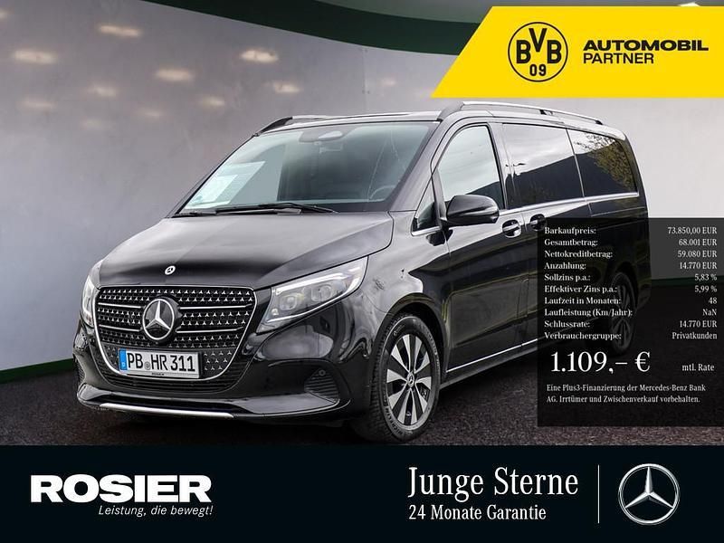 Schwarz / obsidianschwarz Gebraucht 2024 Mercedes V300 Avantgarde Van / Kleinbus | 70.549 € (Fairer Preis) - Bild 1/4