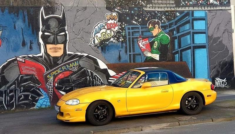 Gebraucht Mazda MX5 110 PS (80 kW) 2002 Gelb Cabrio