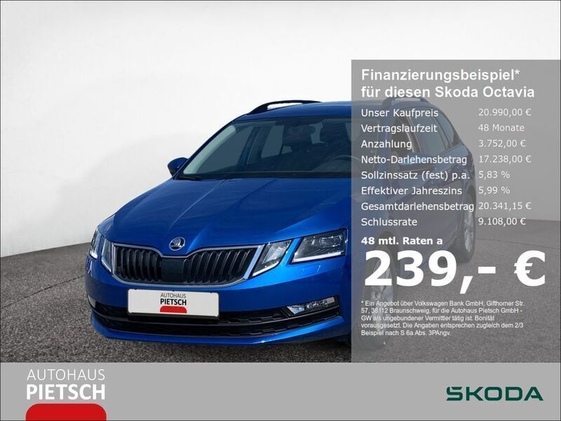 Blau Gebraucht 2020 Skoda Octavia Tour Kombi | 20.990 € (Fairer Preis) - Bild 1/4