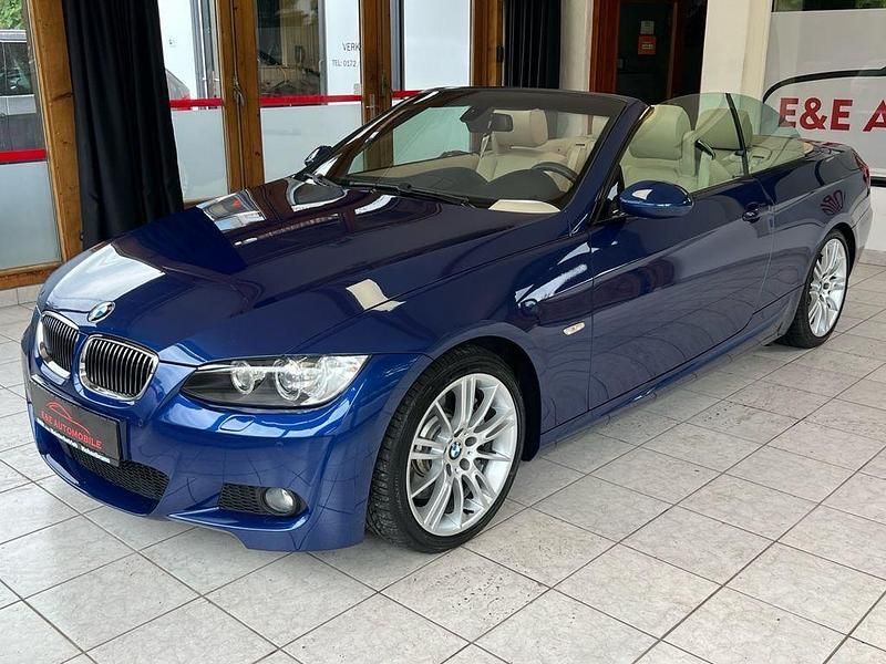 Blau Gebraucht 2008 BMW 335 Cabriolet M Sport Cabrio | 24.999 € (Etwas zu teuer) - Bild 1/4