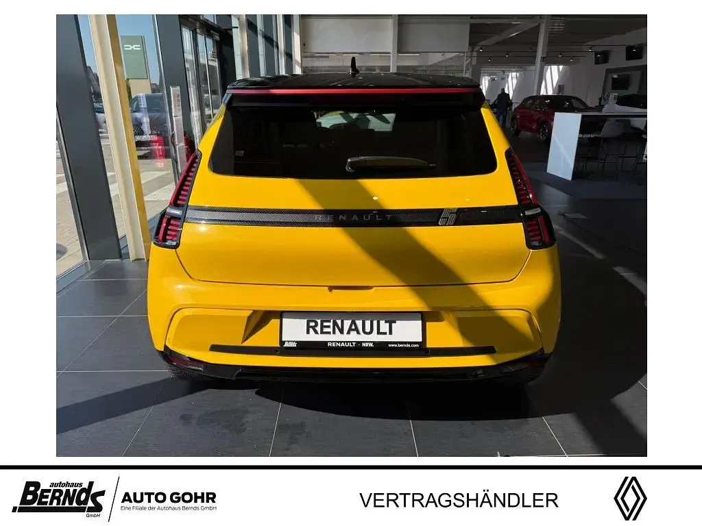 Neu Renault 5 E-Tech Iconic 110 kW (150 PS) 2026 Pop yellow! metallic, dach bla Kleinwagen