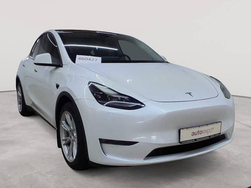 Pearl white multicoat Gebraucht 2022 Tesla Model Y SUV | 32.290 € (Superpreis) - Bild 1/4